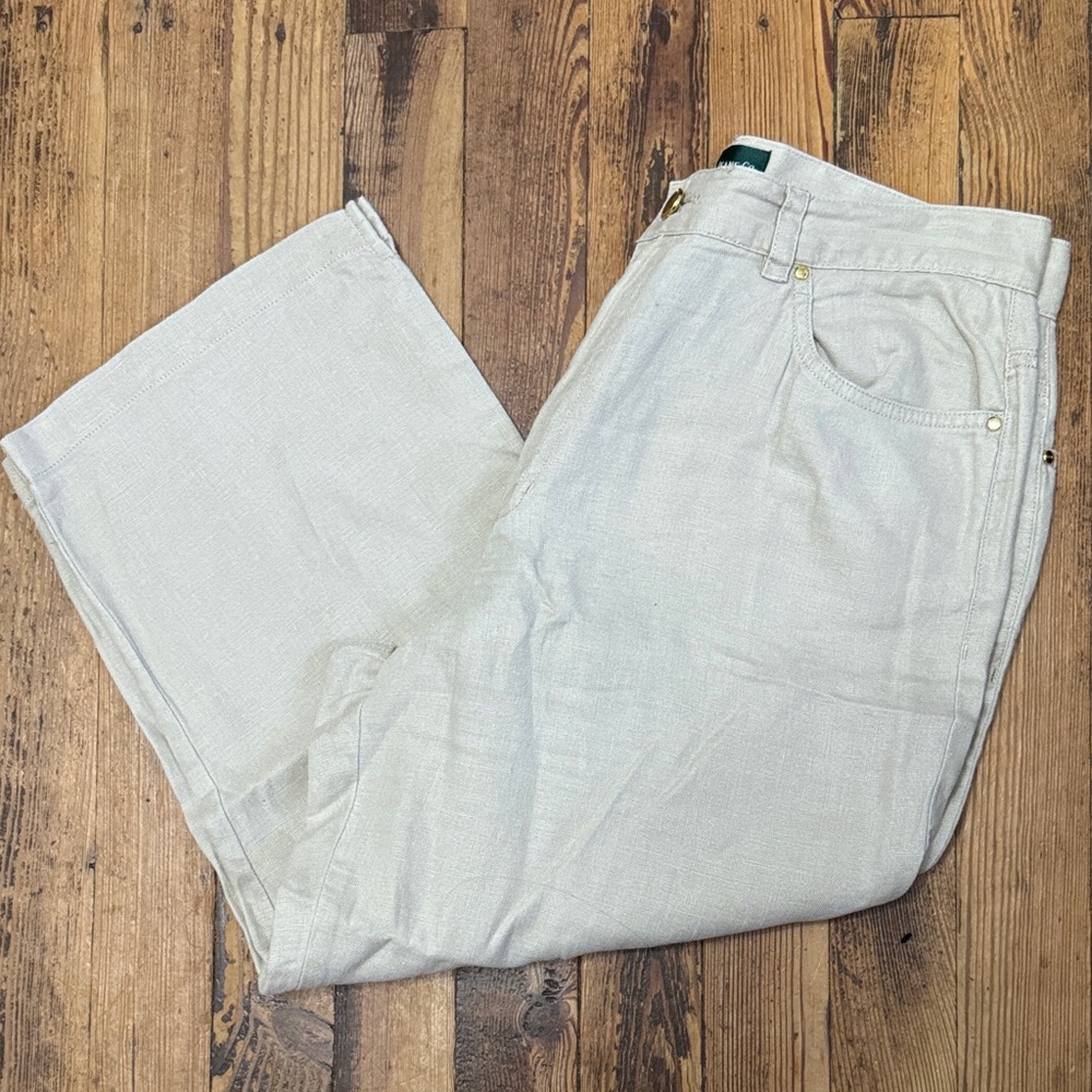 Lauren Jeans Co. Ralph Lauren 100% Linen Capris